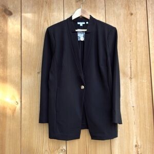 Chico’s NWOT Black Ponte Blazer Sz 3, 16 US